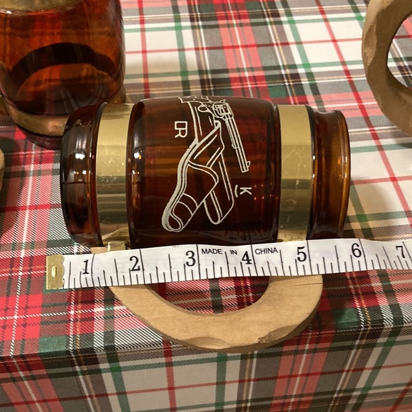 Vintage western Siesta Ware Amber glasses set of 4 - Picture 10 of 12